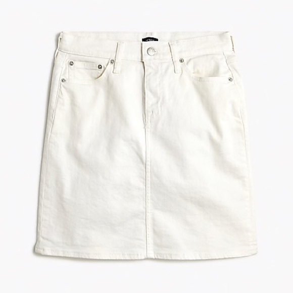 J. Crew Factory Dresses & Skirts - J.Crew Factory White Denim Skirt